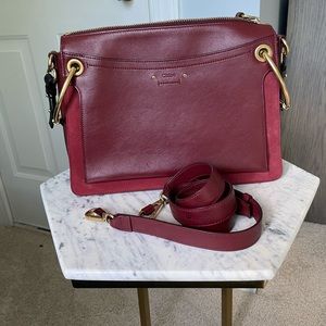 AUTHENTIC Chloe Medium Roy Bag - plum purple / burgundy